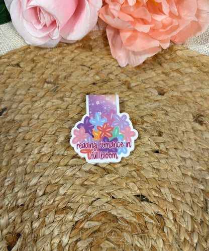 Flower Cup magnetic bookmark featuring original Milabell Paper Co. artwork.