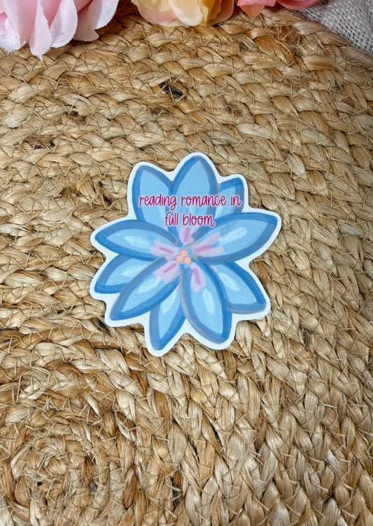 Romance Flower Vinyl Sticker in Vinyl Glossy finish featuring original Milabell Paper Co. artwork.