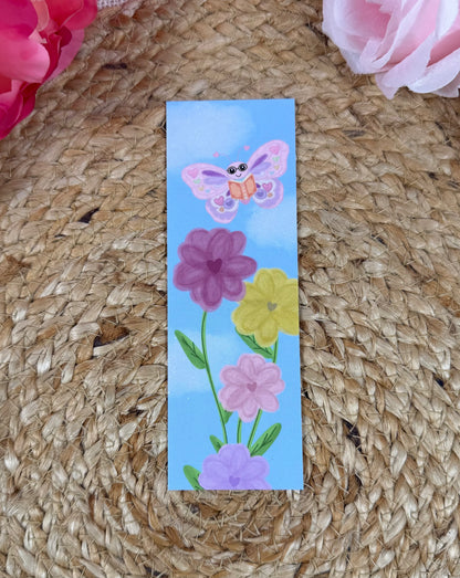 Spring Flight Bookmark featuring original Milabell Paper Co. artwork.